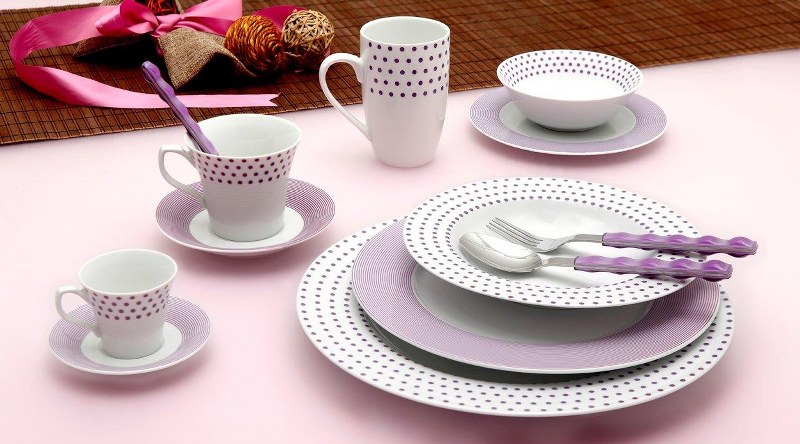 Σετ Φλυτζάνια Τσαγιού 6τμχ Πορσελάνης 220ml Matrix Purp